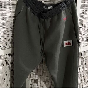 Nike Men's Dark Gray Ole Miss Joggers with Red Logo